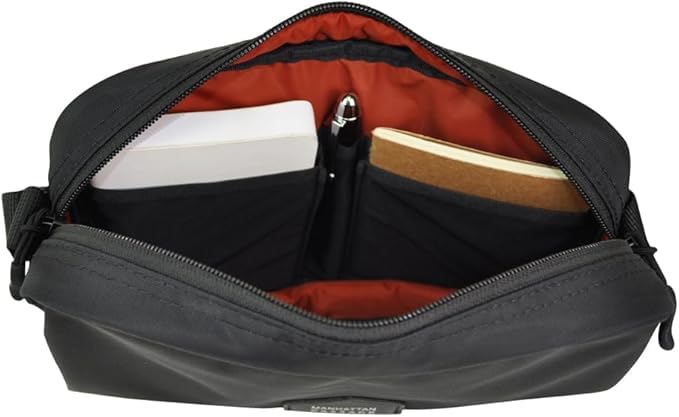 5608cha flap shoulder unisex [Manhattan Passage] (Charcoal) A5-compatible bag,
