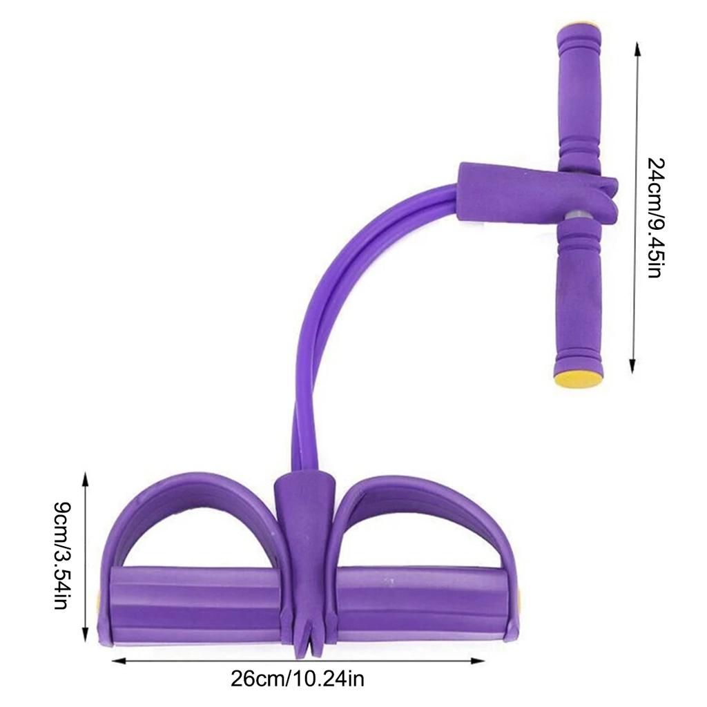 Four-Tube Tensioner Multi-Functional Household Fitness Yoga Abdominal Strengthening Elastic Band Tension Rope Sit-Up Assistive