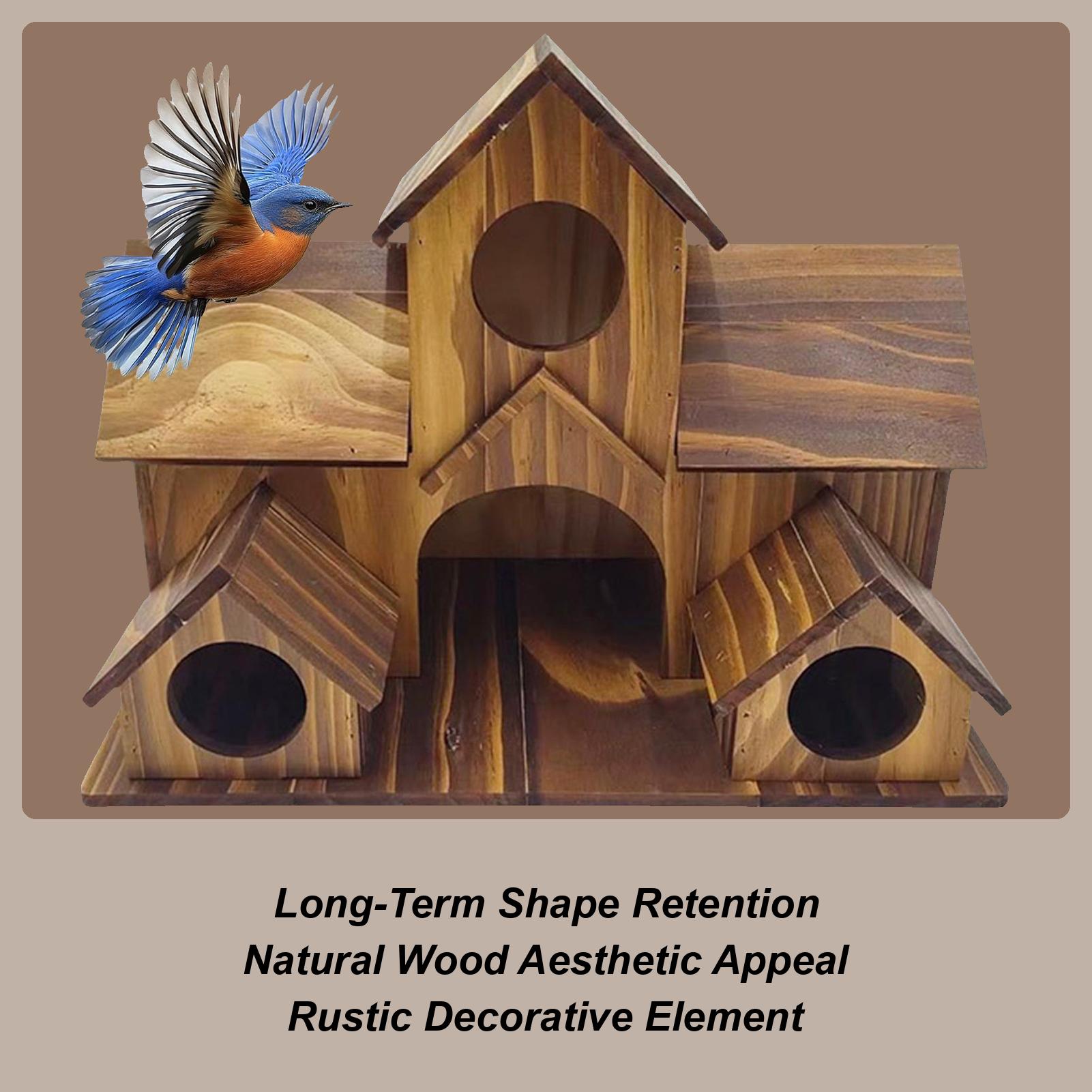 

Birdhouses For Outdoors Large Rustic Outdoor Wood Pet Cottage Garden Birdhouse Nesting Box For Yard Balcony Lawn Porch Patio China Mainland