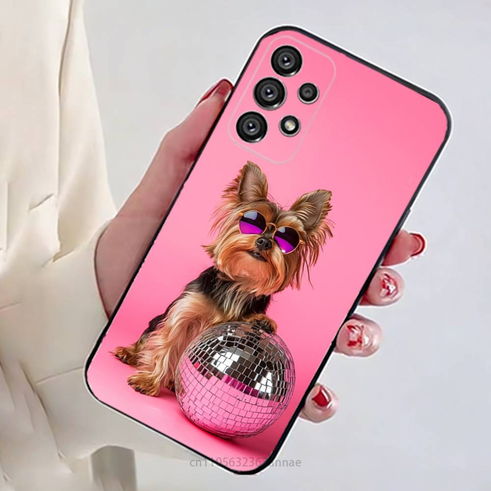 Yorkshire Terrier Dog Phone Case for Samsung Galaxy A73,23,53,33,14,24,13,72,22,52,32,54,A34 Soft Cover