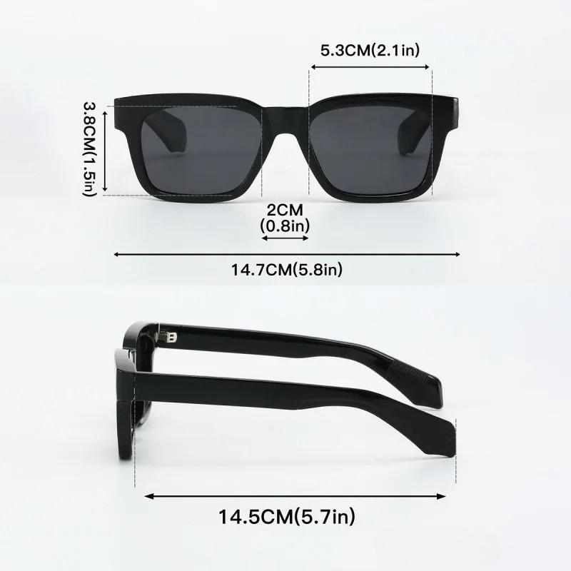 Nuovi Occhiali da Sole Polarizzati con Montatura Quadrata Classica Occhiali da Sole per Sport all'Aperto Protezione UV400 Occhiali Bloccanti UV Occhiali Classici da Guida