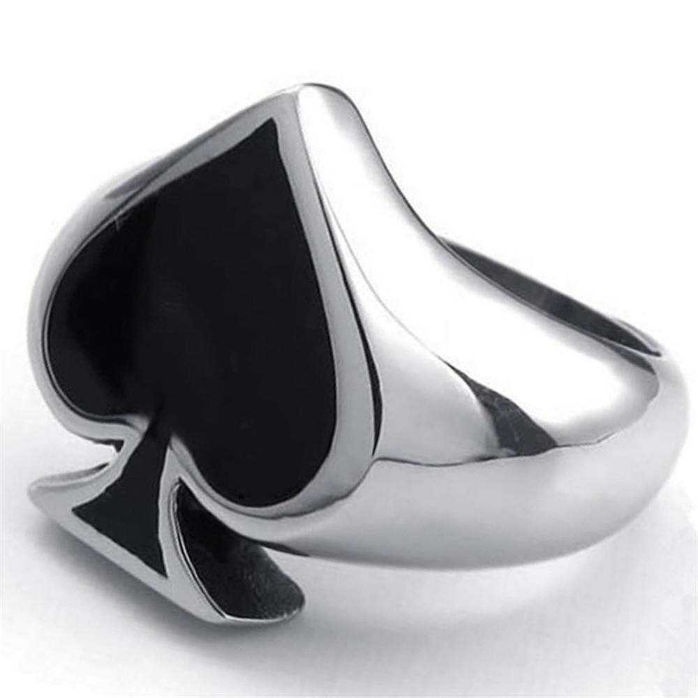 Gioielli Poker Picche Stile Gioielli Moda Prodotto Singolo Anello
