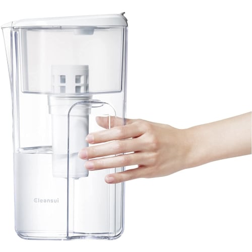 Cleansui Water Purifier, Pot-Type Cartridges, 3-Pack [CP405Z-WT], Filtered Water Capacity: 1.4L, Total Capacity: 2.2L, Medium Capacity Model