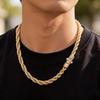 VCT Fashion Rope Chain, 4mm, 6mm, 8mm, Simple Braided Chain Suitable for Men and Women