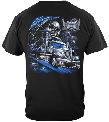 New AMERICAN TRUCKER SKULL Shirt TRUCKING T Shirt