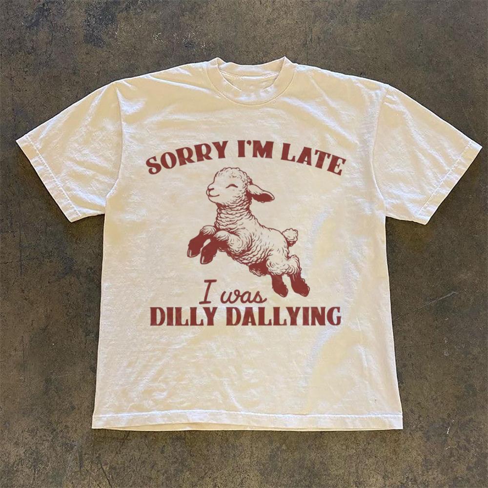 Printed Harajuku Cute Lamb Tshirt Women Harajuku Short Sleeve Casual Women Tshirt Clothing Street Tops Aesthetic Clothes