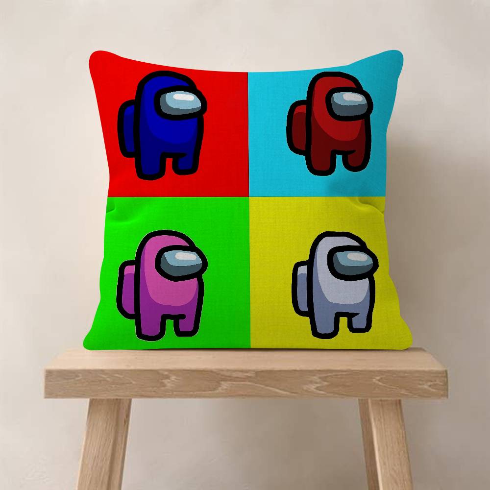 Feest Video Games A-Among U-Us Kussenhoes Kussensloop Bekleding Bank Plaid Kussen Huisdecoratie Kussenhoes 50x50cm