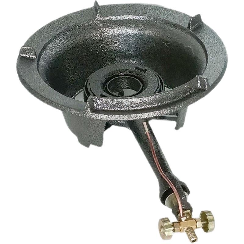 Heavy-Duty Commercial Cast Iron Wok Burner Head with High-Pressure Flame