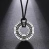 Vintage Nordic Rune Necklaces for Men Stainless Steel Norse Runes Viking Jewerly Pagan Pendant Amulet Gift Hot Sale