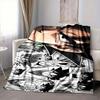 1Pc Dragon Ball Z Battle Flannel Blanket, Soft And Comfortable, Casual Warm, Camping Travel, Christmas, Halloween Xmas Gift S1584