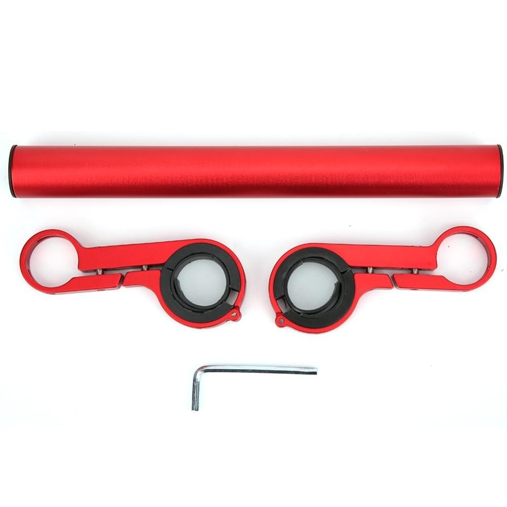 Aluminum Alloy Bicycle Handlebar Bracket Double Clamp 20cm Handlebar Extension Mount Multifunction Bike Handlebar Extender