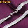 925 Silver Fashion Jewelry 16/18/20/22/24/25 Inch Snake Chain Necklace For Women Man Party Wedding Charm Gift