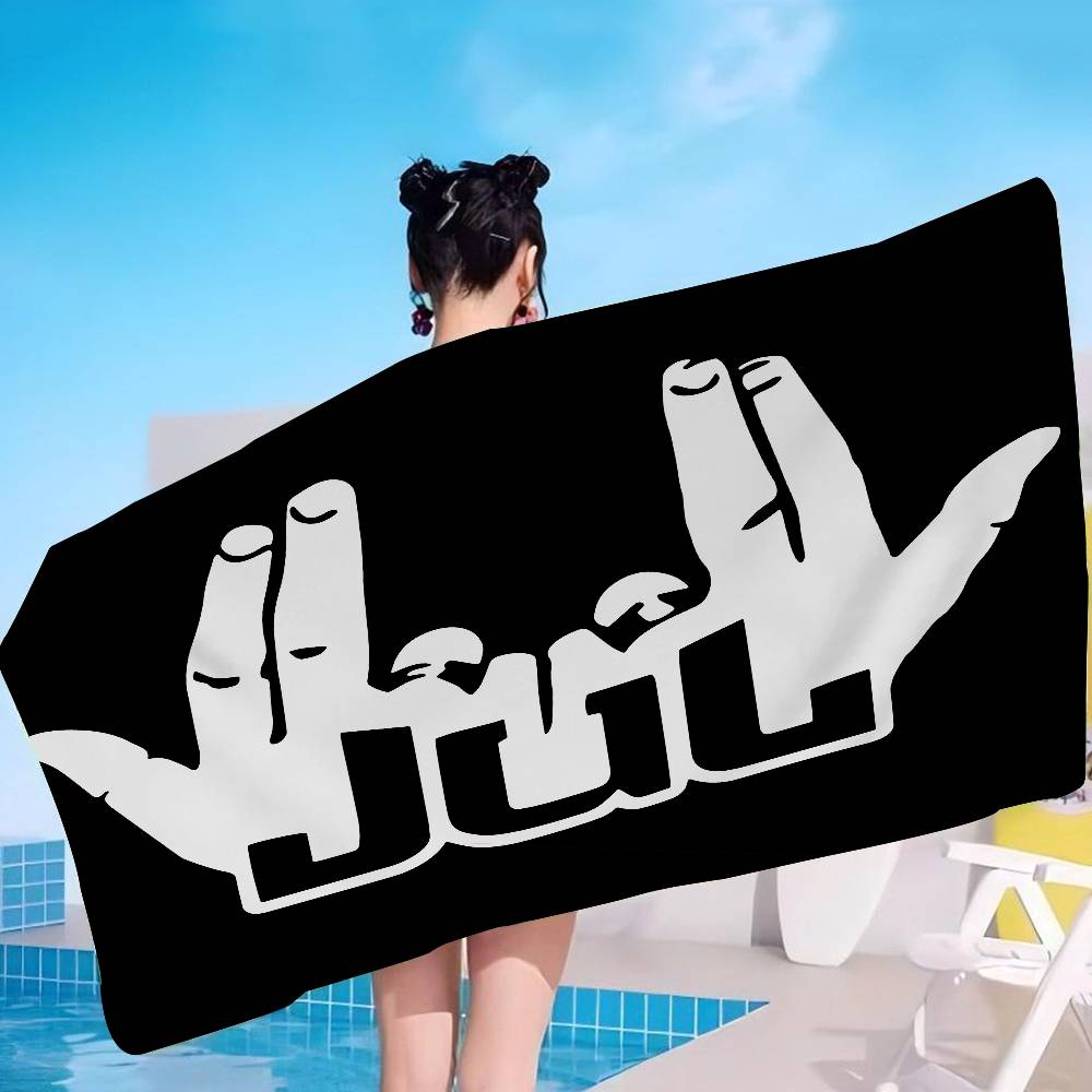 1pc Popular Singer JuL Microfiber Printed Beach Towel Mountain Climbing Yoga Beach Swimming Running Absorbent Soft Towel