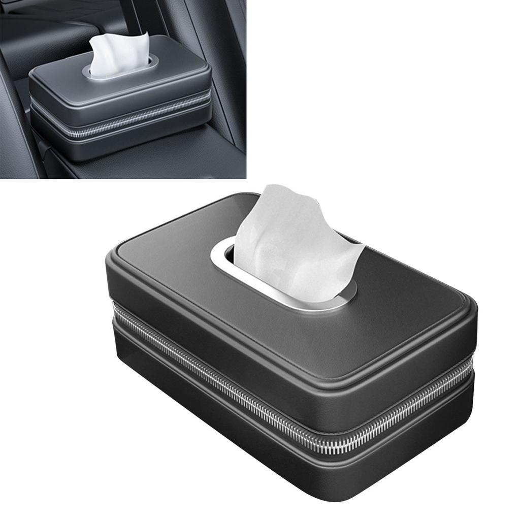 Car Tissue Holder Simple Look Flexible Installation Auto Napkin Holder Box for Vehicle