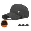 Men's Winter Hat Middle-Aged and Elderly Father Warm Baseball Cap Old Man Grandfather Velvet Ear Protection Cap