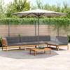 VidaXL Salon Garden Pallet with Cushions 5pcs Solid Acacia Wood 3209512