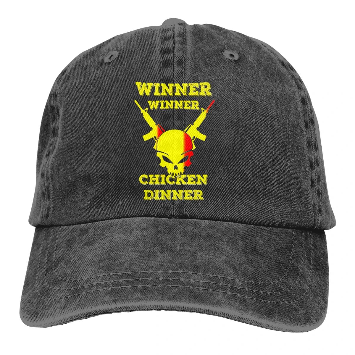 

Winner Winner Chicken Dinner Baseball Cap Men Battlegrounds PUGE Shooting Sandbox Caps colors Women Summer Snapback Caps Adjustable