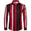 Chemise Chemise de costume pour homme Haut Rayé à Carreaux Rose Bleu Rouge Mode Décontracté Extérieur Matériau de Haute Qualité Doux et Confortable