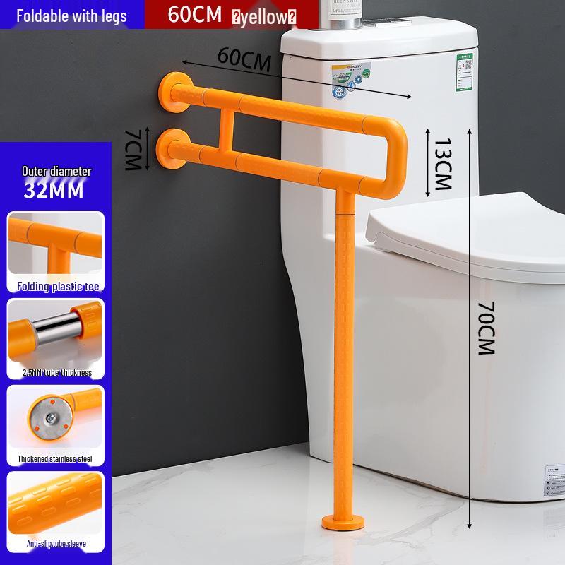 Leuchtender ABS Anti-Rutsch Handlauf für Toilette - Badezimmer Haltegriff für ältere und behinderte Menschen