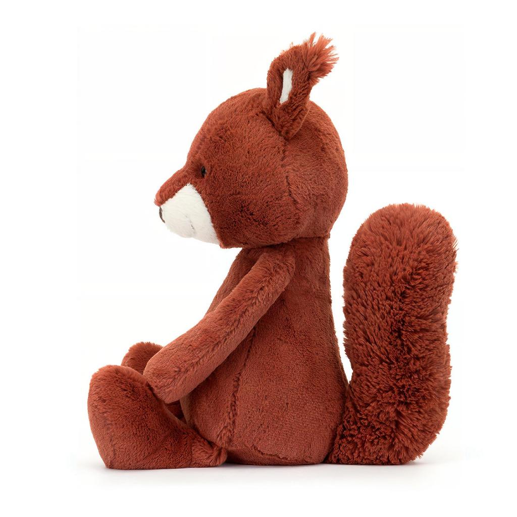 Jellycat Forest Animals Bashful Squirrel Shy Squirrel Creative Red Three-Dimensional Figure Doll Plush Figure Sitting 23cm Height