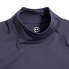 Under Armour Solid Color High Neck Sports Dopamine Yoga Training Compression Shirt Raglan Sleeve T-Shirt Men Tops Blue 1366059-558
