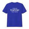 Womens Spread Tzatziki Sauce Not Hate Greek Round Neck T Shirt Black Small vintage Washed Breathable Unisex homme