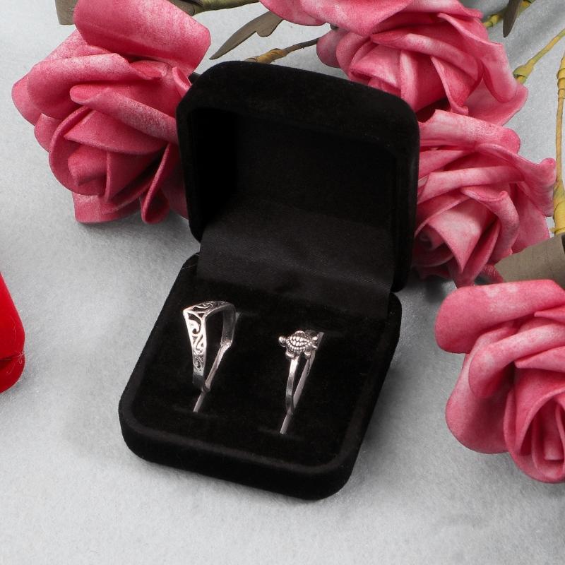 Flip Ring Box Velvet Jewelry Gift Box Wedding Ring Storage Cases for Engagement Wedding Anniversary Valentine's Day