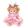40cm Reborns Toddler Popular Realistic Girl Doll with Braided Jumpsuit Headband Soft Body High-quality Handmade Doll