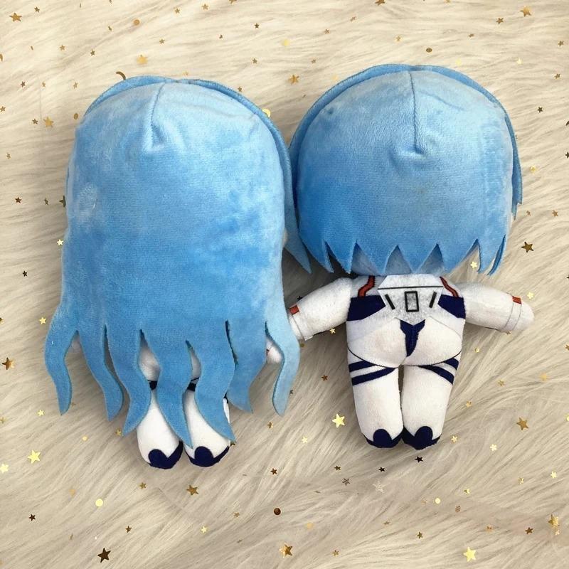 20cm Ayanami Rei plyš Asuka Langley Soryu Rei plyšový paprsek Japonské anime Kawaii Roztomilé kreslené hračky Postel pro panenky Dárek