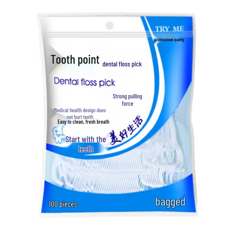 

Chidian Disposable Dental Floss Picks, 10-Pack (1000 Count)