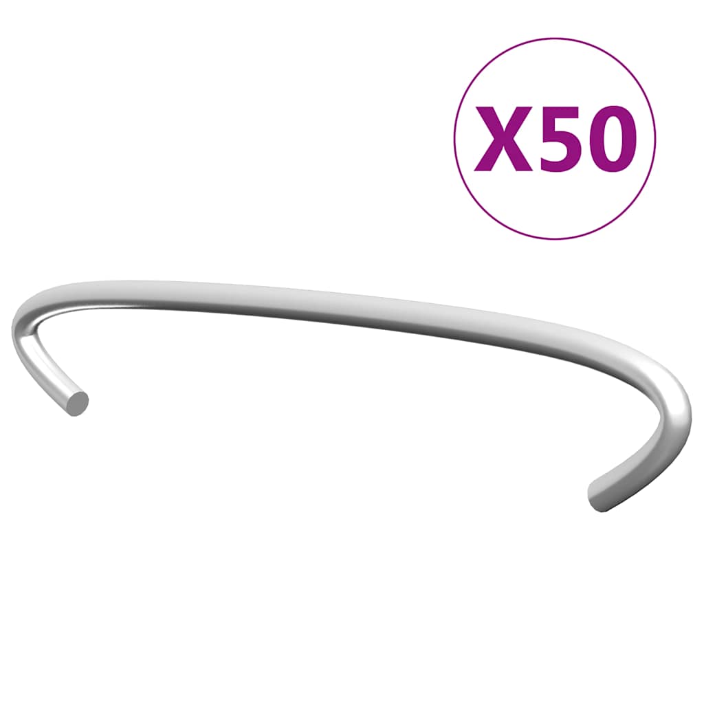 Vidaxl Haki für Gabionen, 50 Stück, Verzinkter Stahl, 10 cm