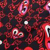 Gucci GG Hearts Silk Bowling Shirt 'Black Red' Men's 782500-ZAQEB-1072