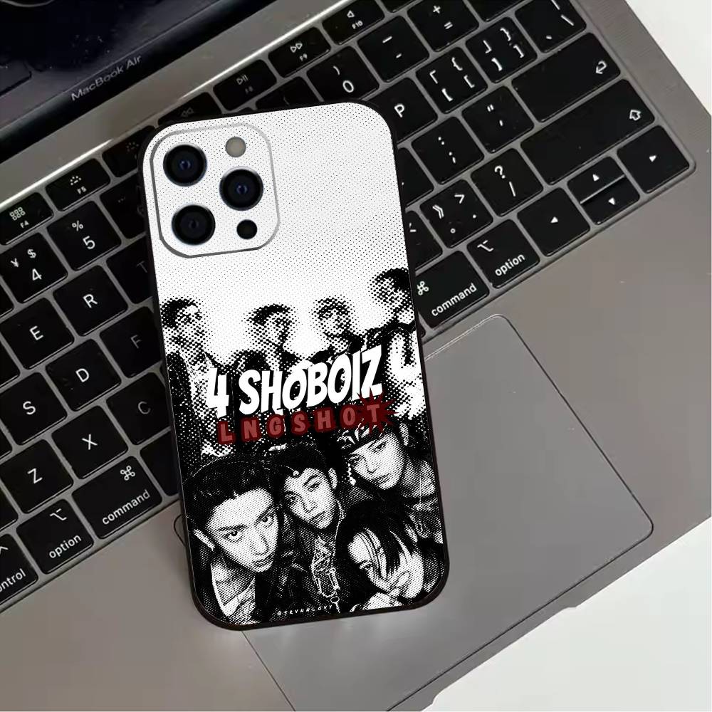 LNGSHOT Hip-hop Phone Case For iPhone 17,16,15,14,13,12,11 Plus,Pro Max,XS,Soft Silicone Black Cover