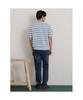 Binpolmen Striped Round Knit Sky Blue