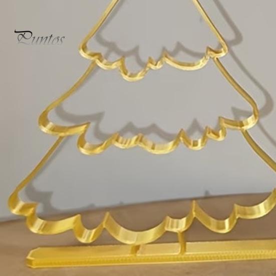 Exquisite Christmas Gift Ideas 3D Printed Hollow Tree Ornament, Modern Minimalist Festive Home Holiday Accents Sculpture, Decorative Tabletop