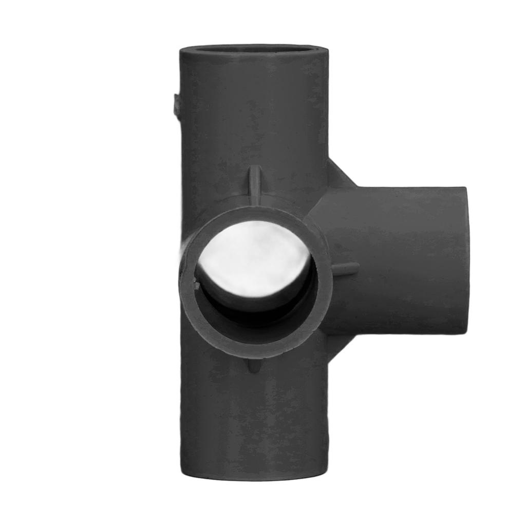 10 Pcs PVC Pipe Fitting 20mm 5 Way Right Angle 3 Dimensional Elbow Pipe Connector for Furniture