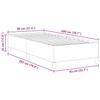 Box Spring Bed Dark Gray 80 x 200 cm Corduroy Fabric