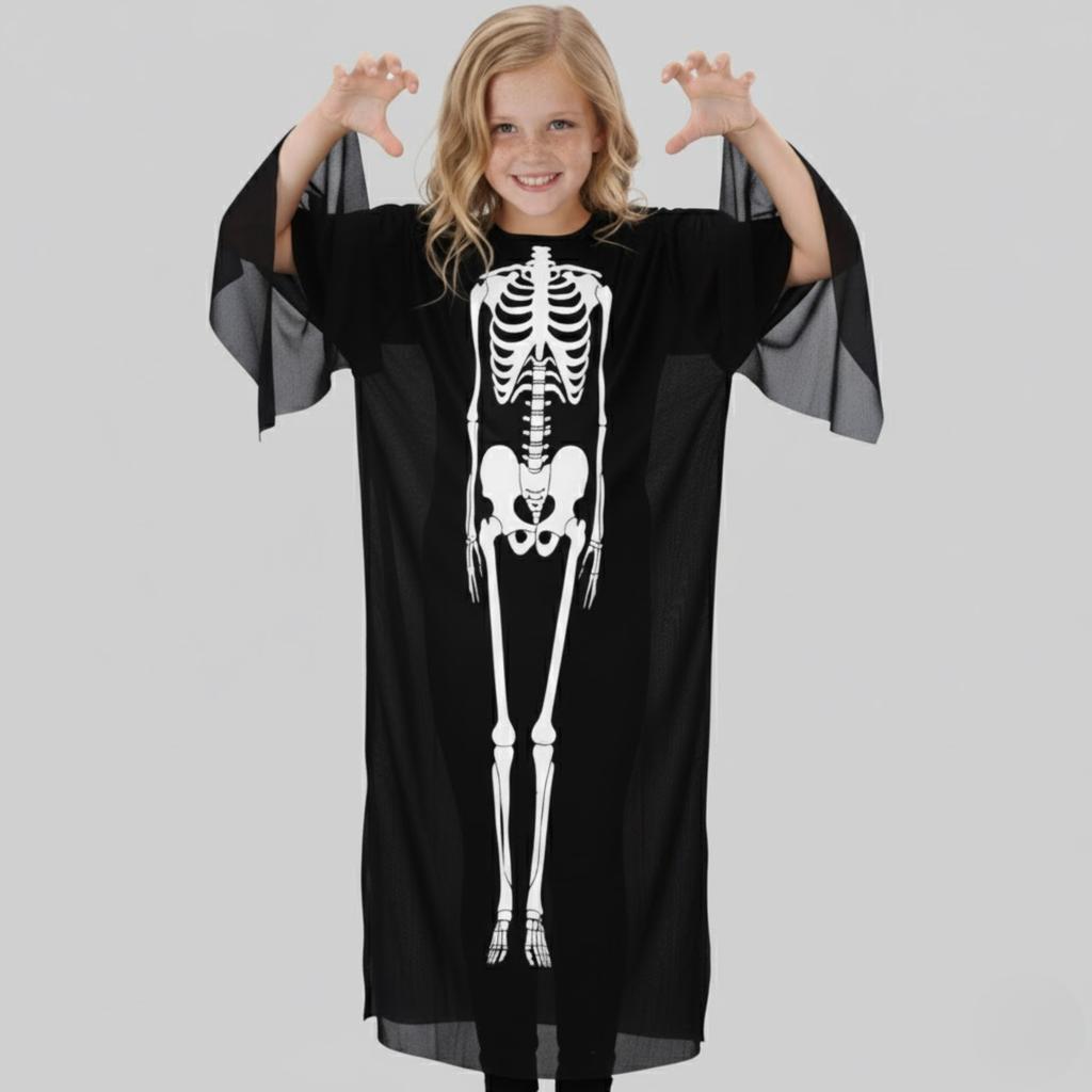 Dětský kostým na Halloween kostlivec