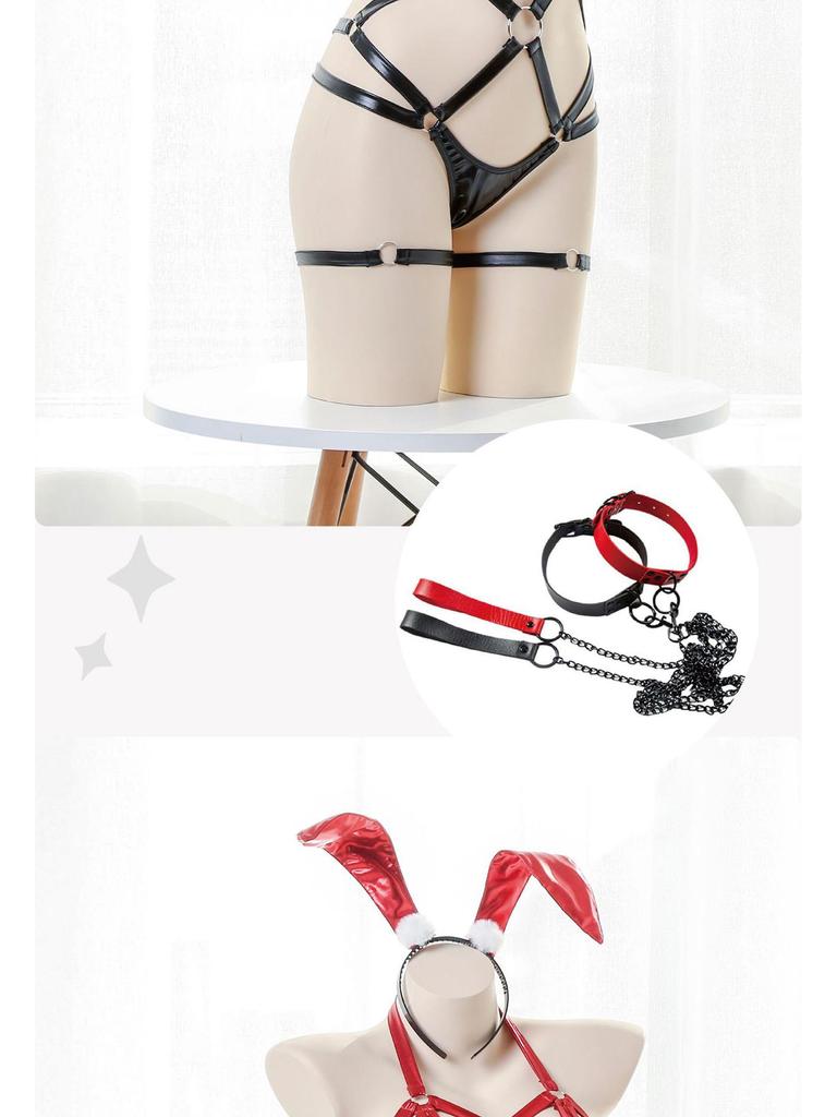 Erotic Fishnet Bodysuit: Backless, Halter, Open Crotch with Stockings and Garter Belt