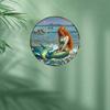 Vintage Mermaid Aluminum Wall Art Home Cafe Decor Halloween Gift
