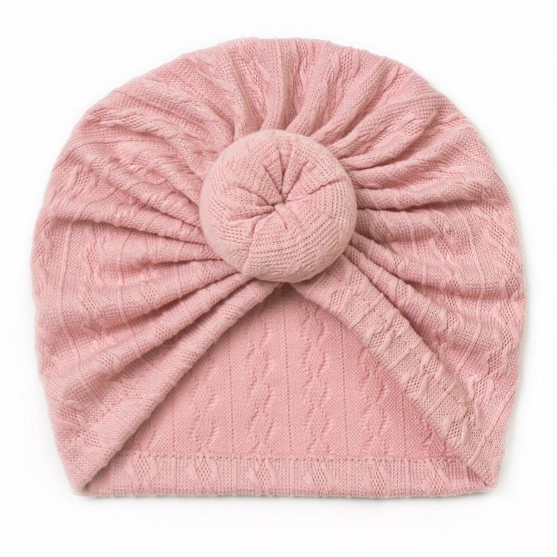 New Baby Boneless Hat, Children's Jacquard Cute Hat, Donut Fontanelle Protector, Baby Tip