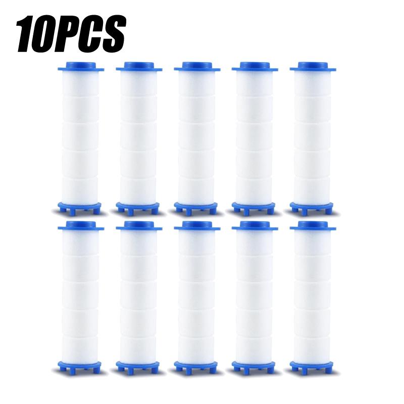 50KS Náhradní filtr sprchové hlavice Sprchová hlavice Odstraňuje Chlór/Fluorid/Tvrdou vodu/Vodní kámen Hygienické Koupelnové Doplňky