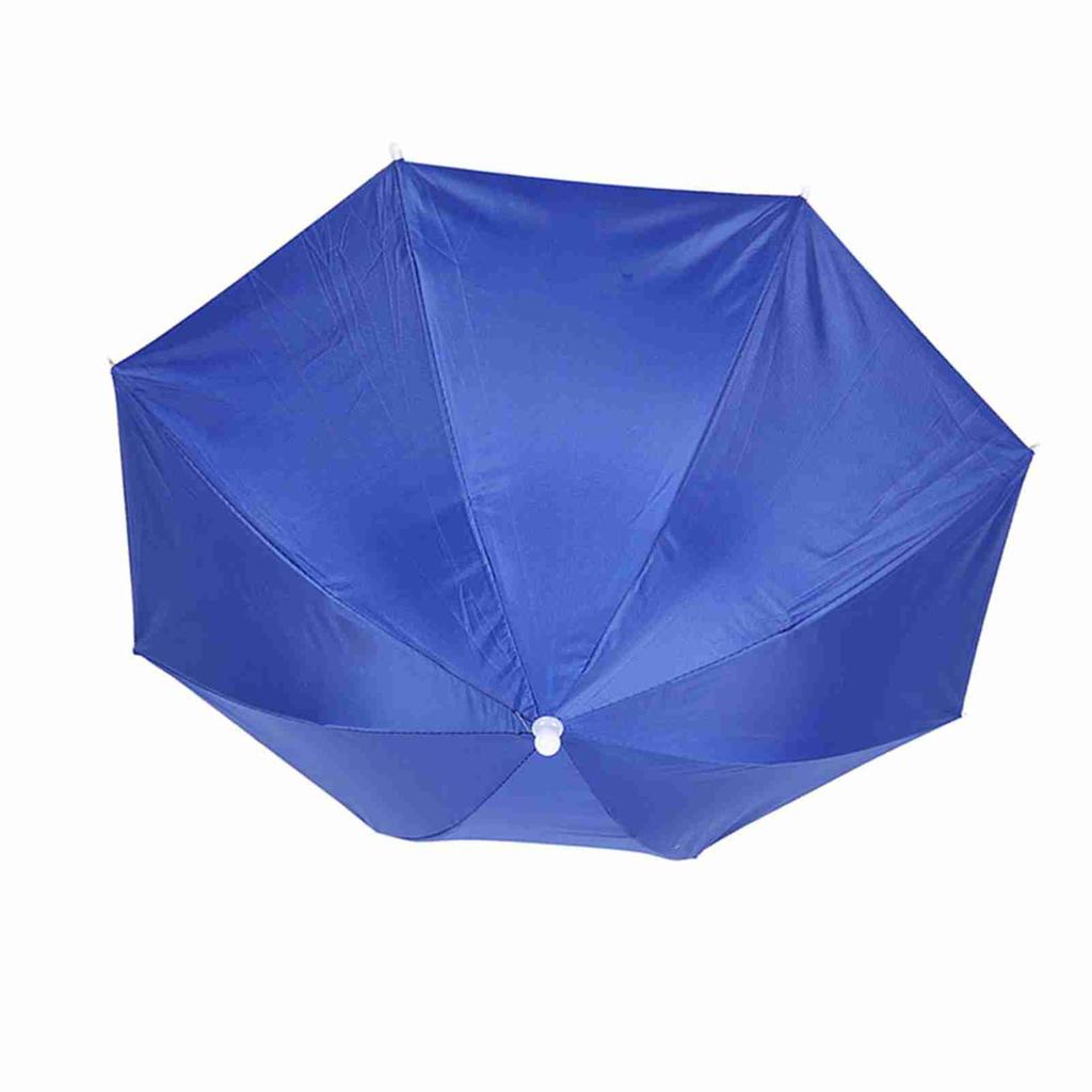65cm Sunscreen Windproof Head Mounted Umbrella Top Folding Hat Umbrella