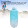 Cycling Water Bottle 650ml PP5 TPE Leak Proof Squeeze Water Bottle with Silicone Dust Cover for Outdoors Sports Fitness Running Gradient Blue White