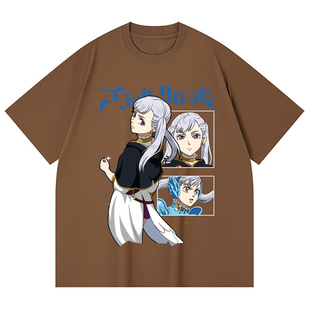230 Gsm 100% Cotton Black Clover V3 Noelle Print Unisex Heavy Cotton T Shirt