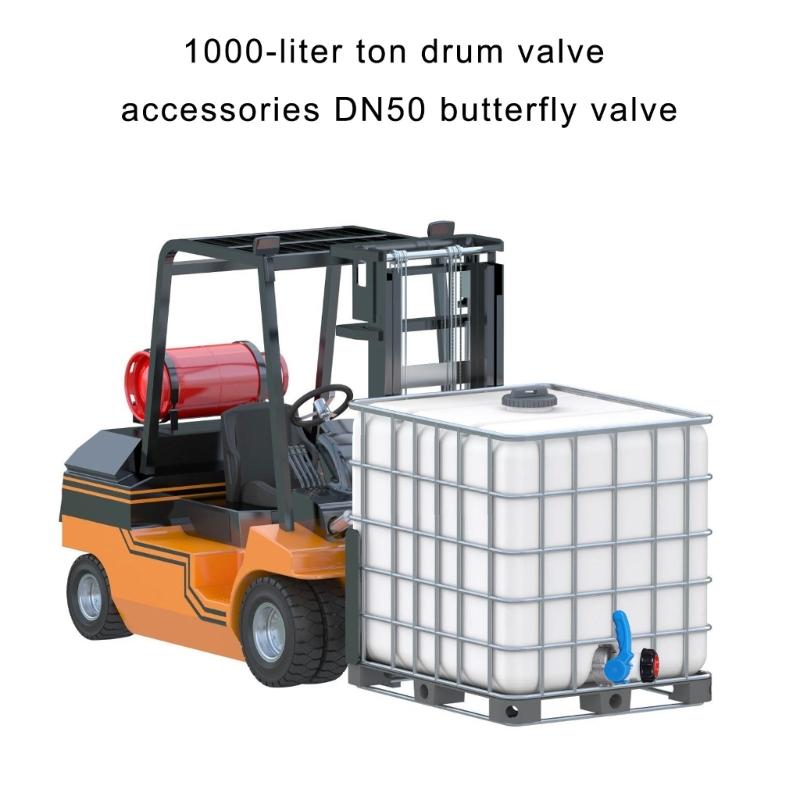 Industrial 1000L Container Valves DN50 Design High Flows Efficiency Universal IBC Ton Barrels Valves for Liquid Storage