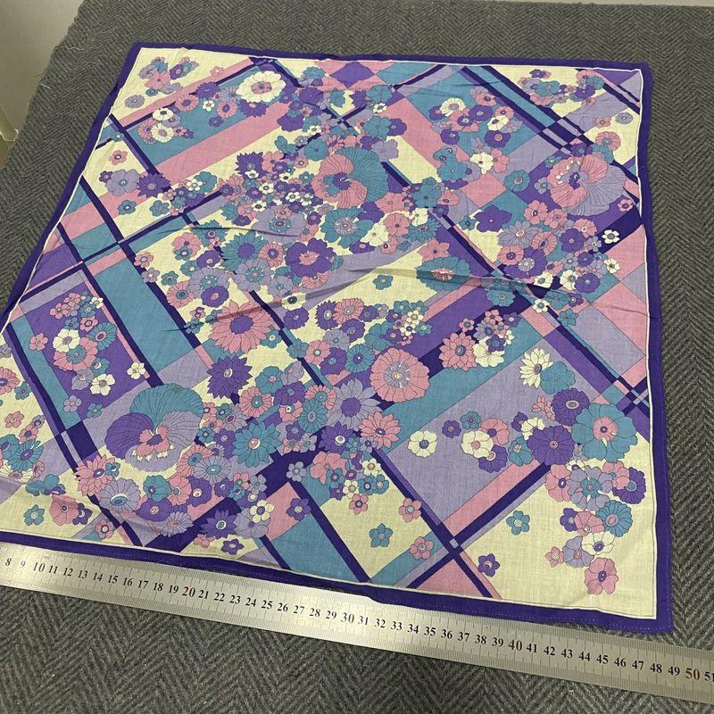 

Винтажное Сделано в Японии Винтажное Маленькое Квадратное Полотенце Чистый Хлопок Впитывающий Пот Носовой Платок Мода Ретро Искусство Цветочный Принт Шарф Карманный Платок 6347