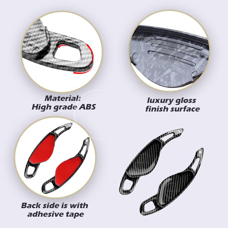 Paddle Shifter Cover for Jaguar XJ XJL X351 2010- For Range Rover Evoque L538 L551 ABS Steering Wheel Paddle Shift Extension
