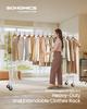 SONGMICS Clothes Rack on Wheels, Heavy-Duty Clothes Rail, with Extendable Hanging Rail, 110 kg Load Capacity, 45 x (160-200) x 162.9 cm
