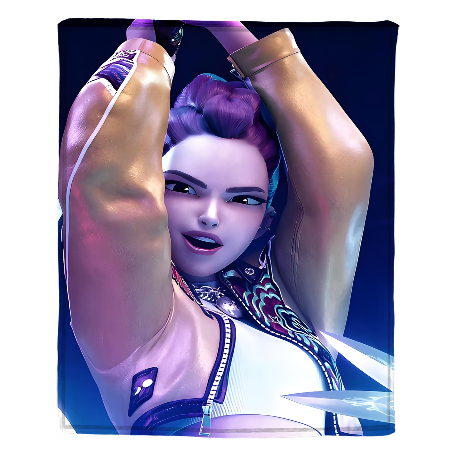 

Flannel Digital Printed Blanket Conditioning Blanket Sofa Blanket Girl Gift One Size